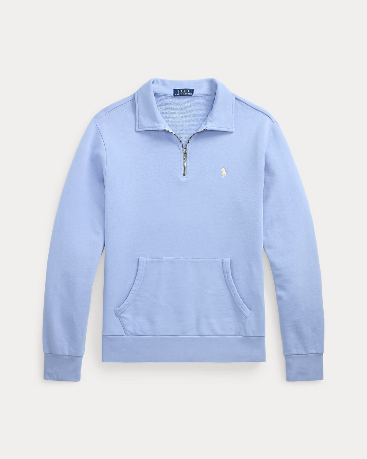 Loopback Fleece Quarter-Zip Sweatshirt - Sky Blue