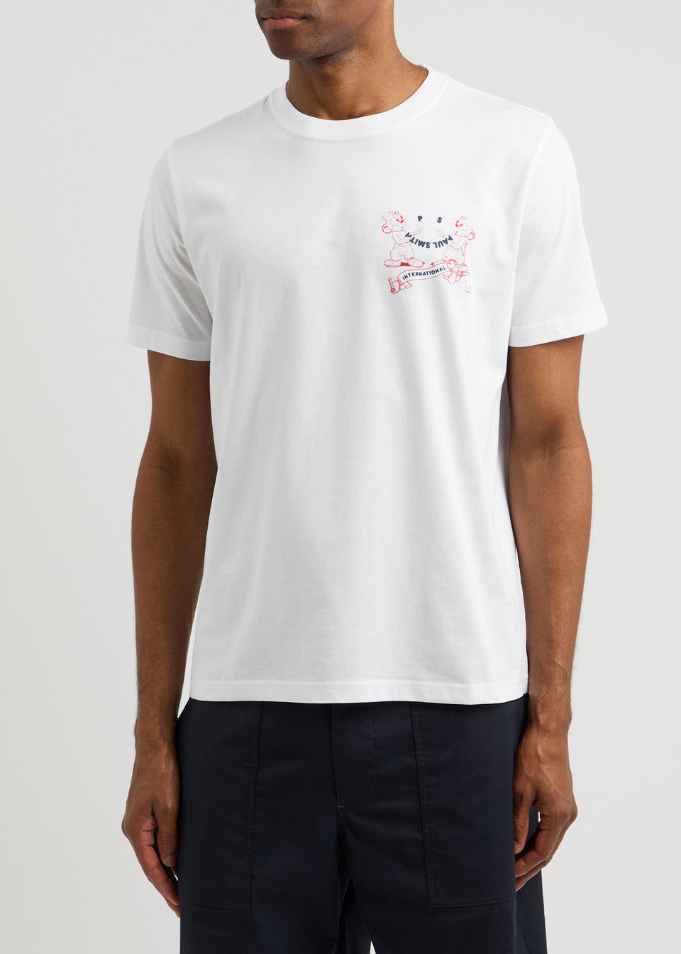 Paul Smith International Chipmunk Printed T-Shirt - White