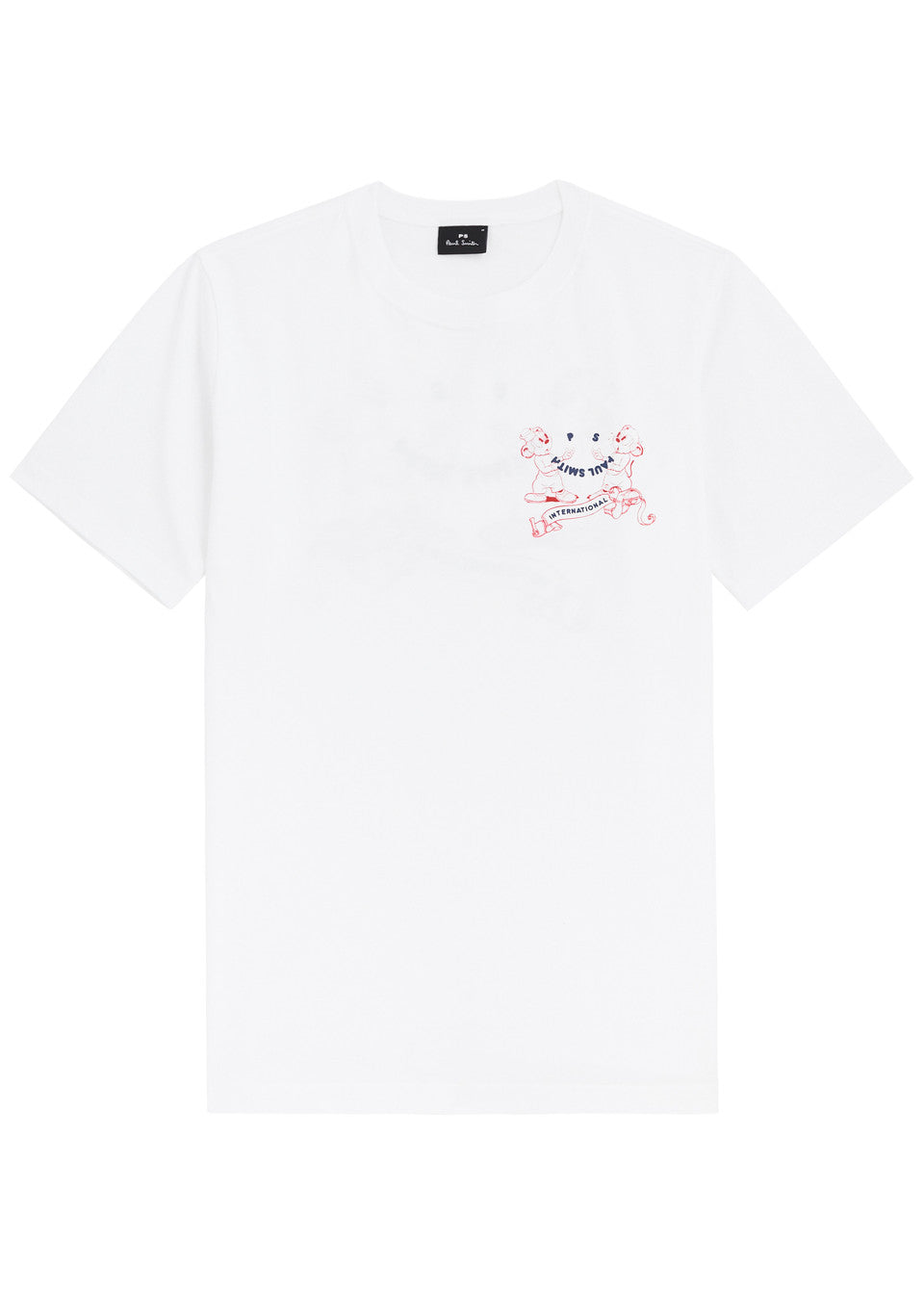 Paul Smith International Chipmunk Printed T-Shirt - White