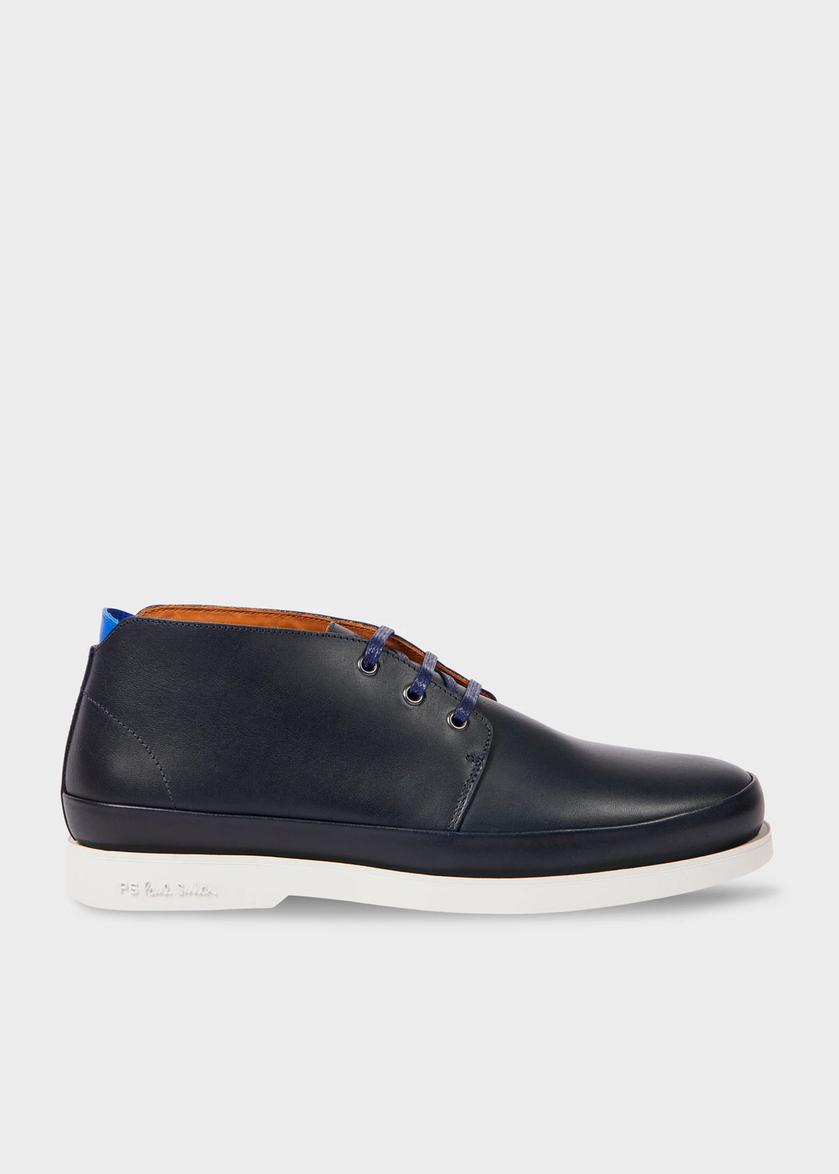 Crane Leather Boot - Navy