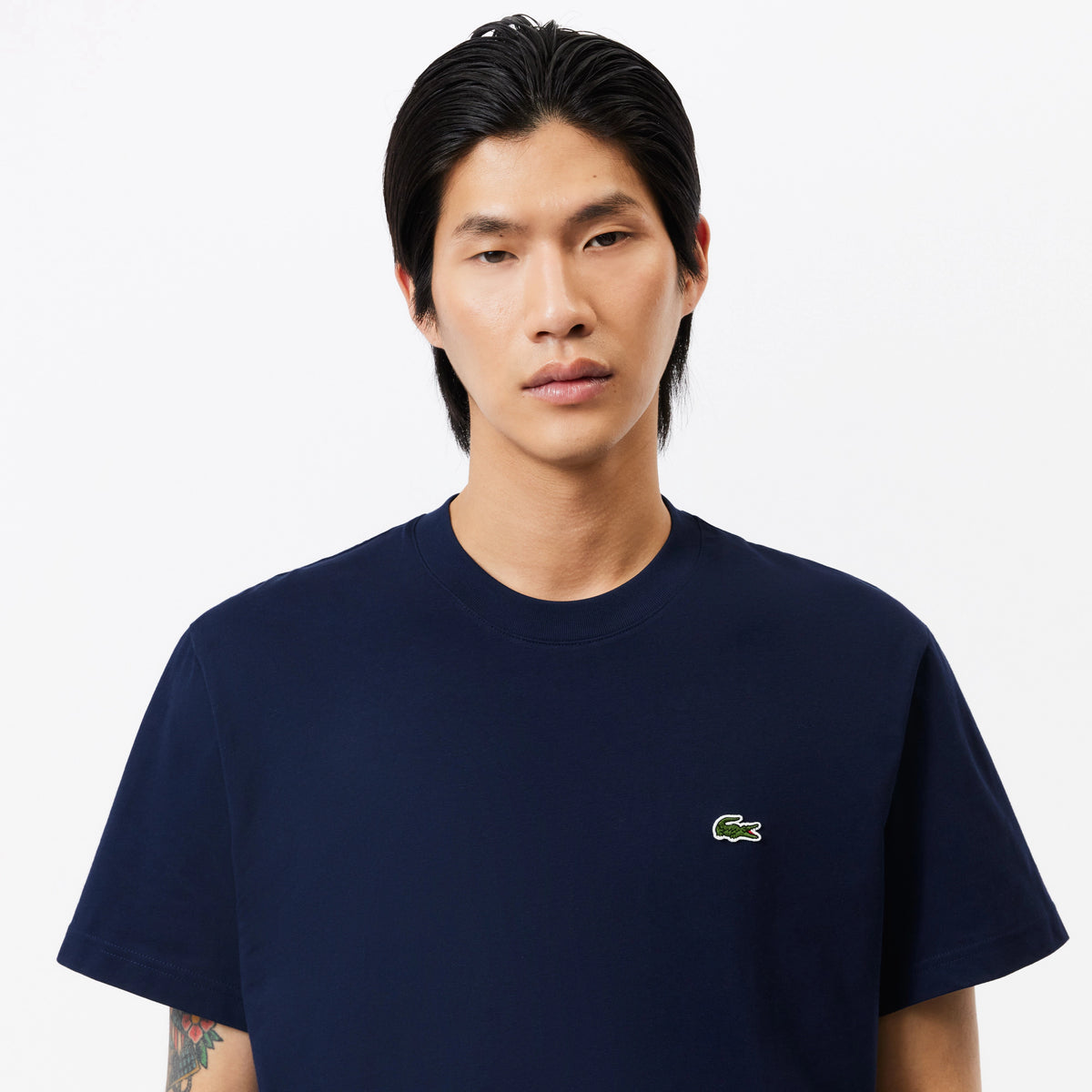 Croc Cotton T-Shirt - Navy