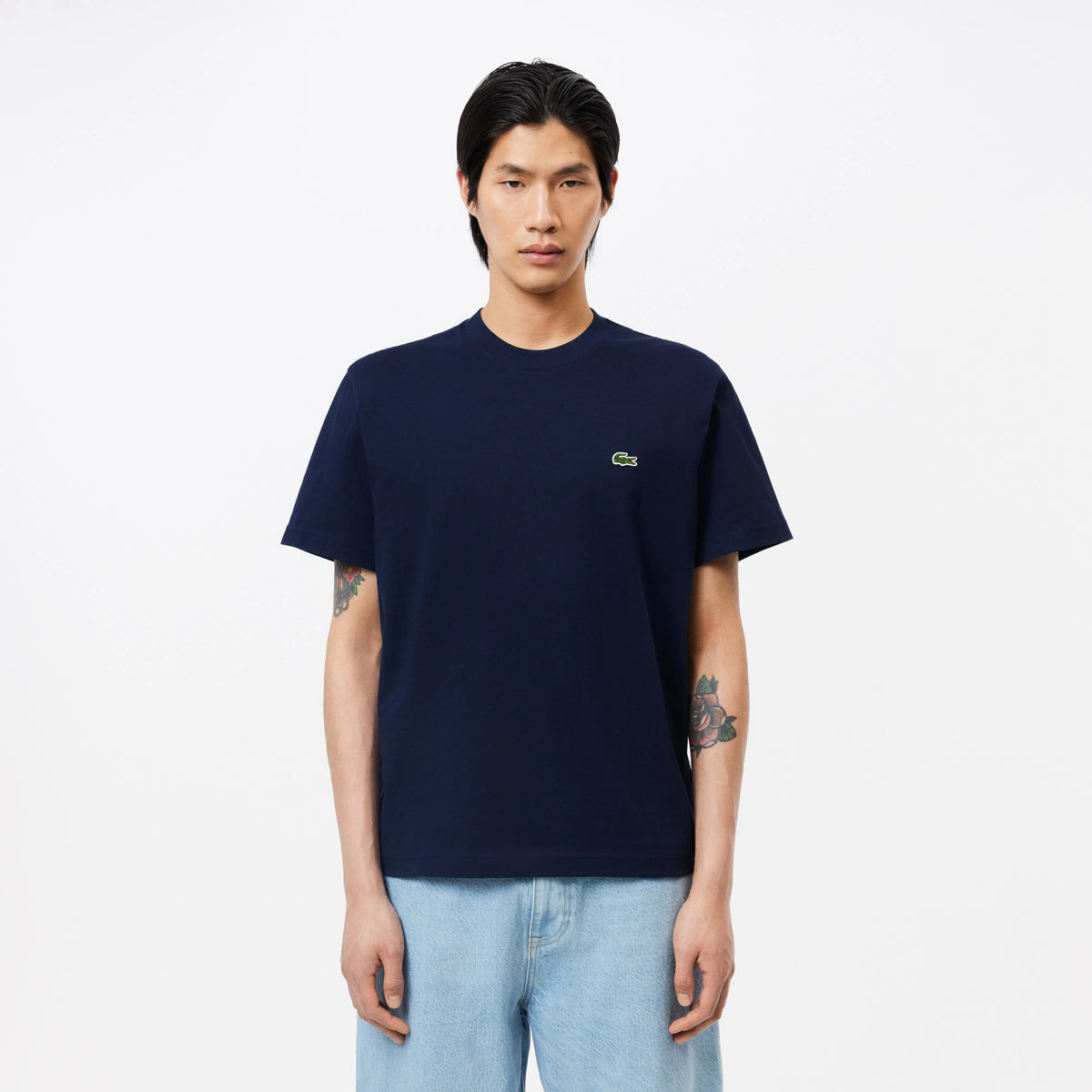 Croc Cotton T-Shirt - Navy