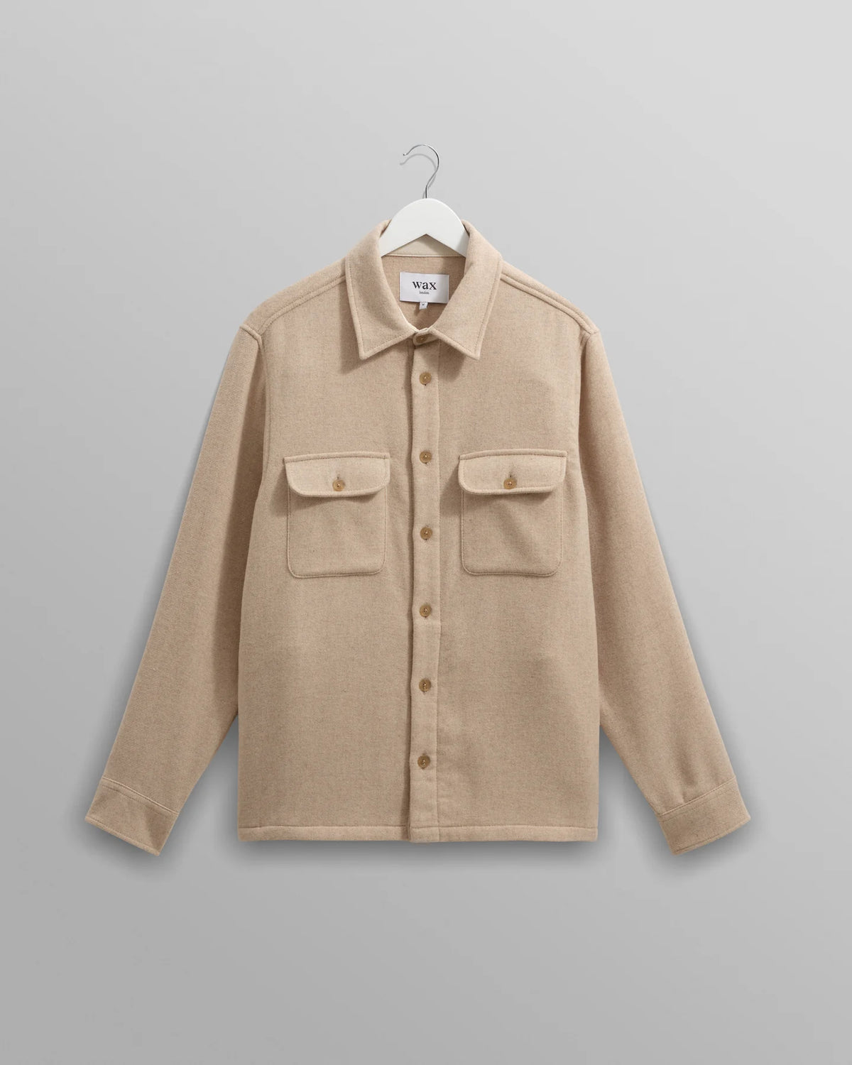 Lomond Heavy Wool Overshirt - Beige