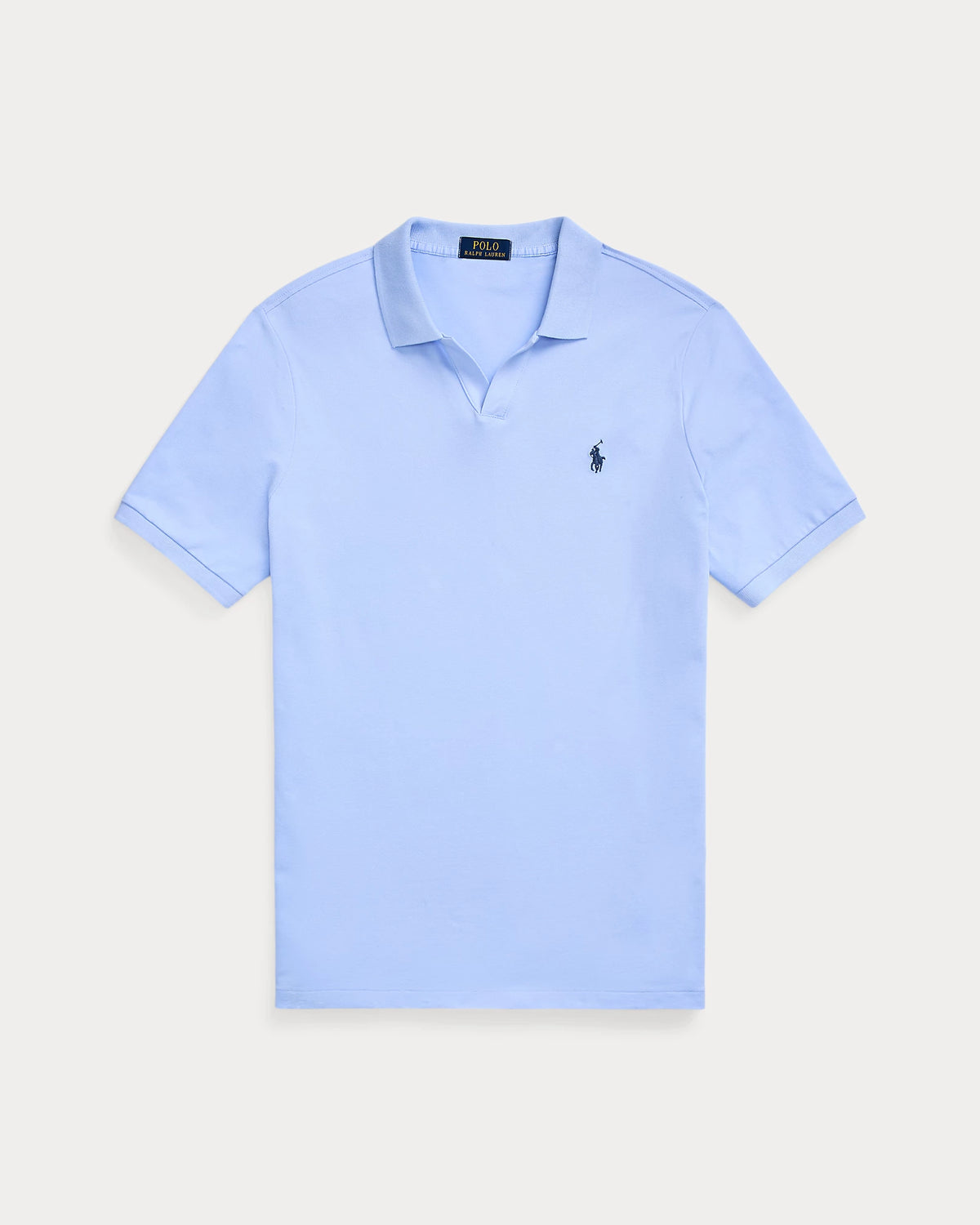 Johnny Collar Classic Fit Stretch Mesh Polo Shirt - Sky