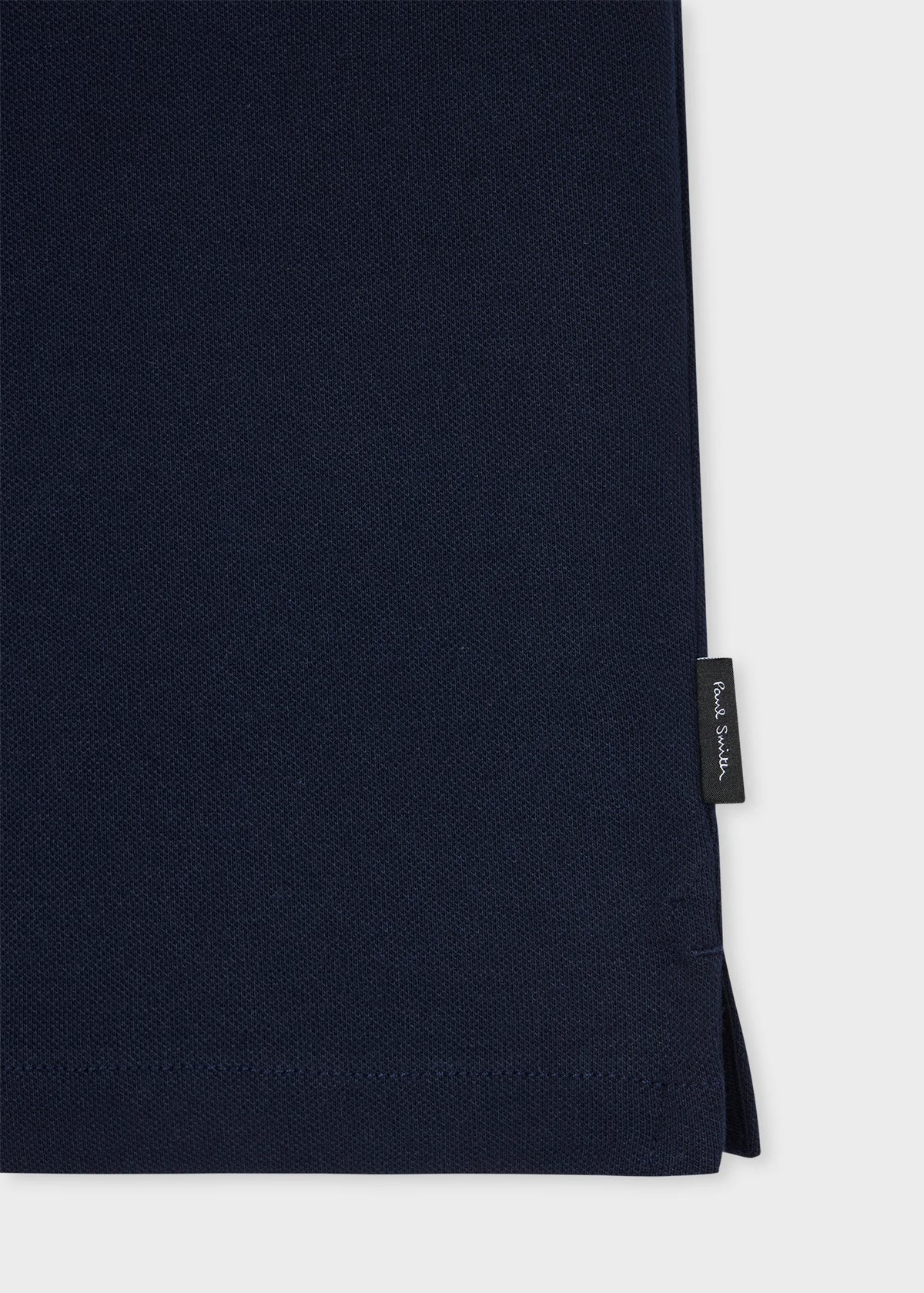 Organic Cotton Navy Zip Polo Shirt - Navy