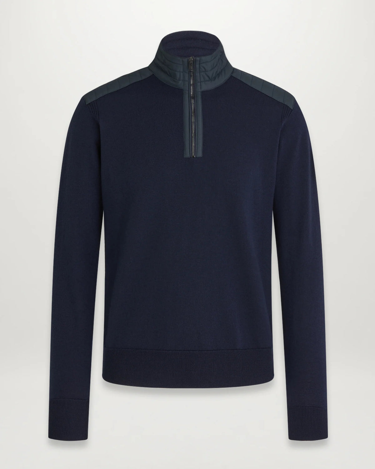 KIlmington 1/4 Zip Merino Wool Jumper - Navy