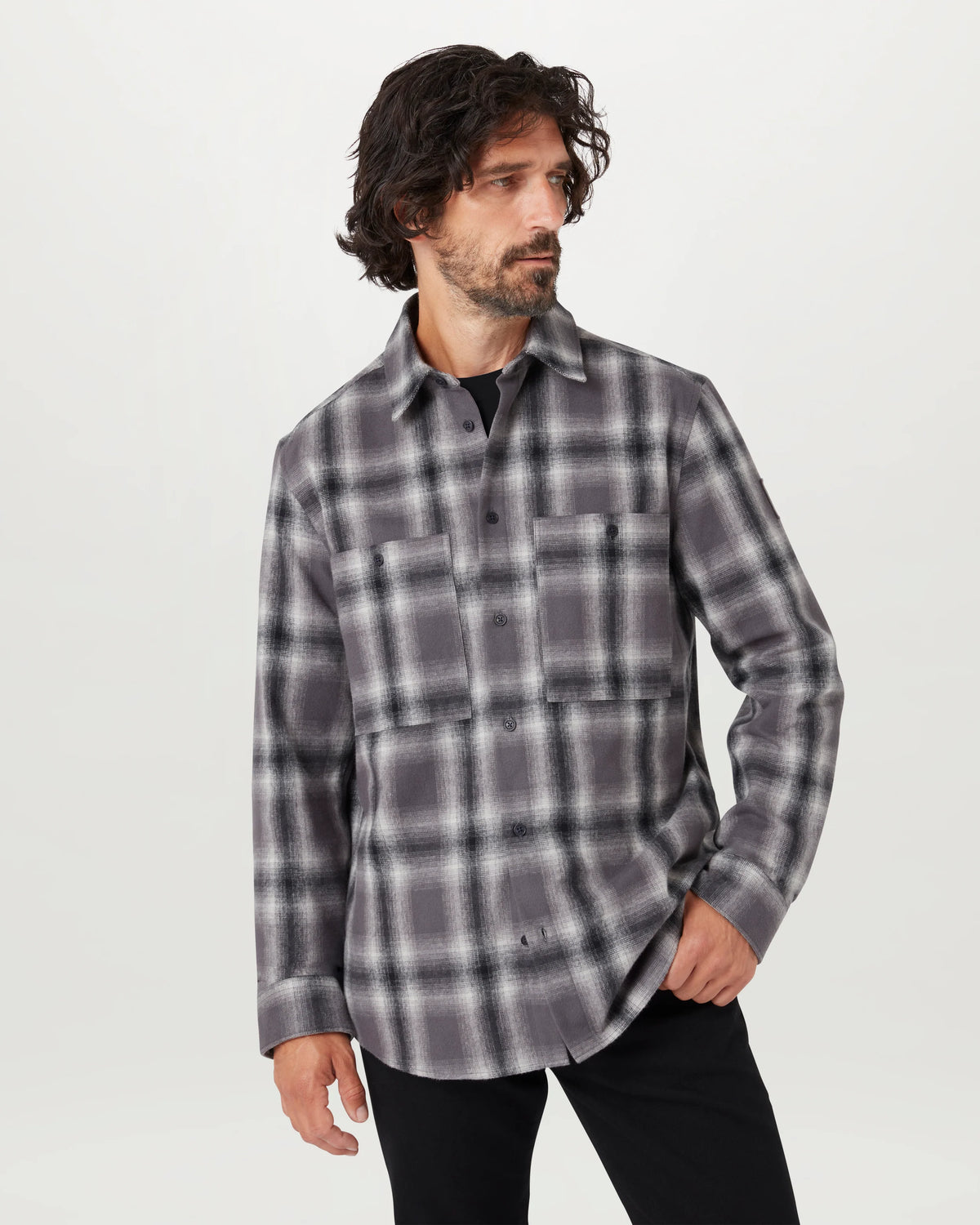 Outpost Flannel Shirt - Grey/Black