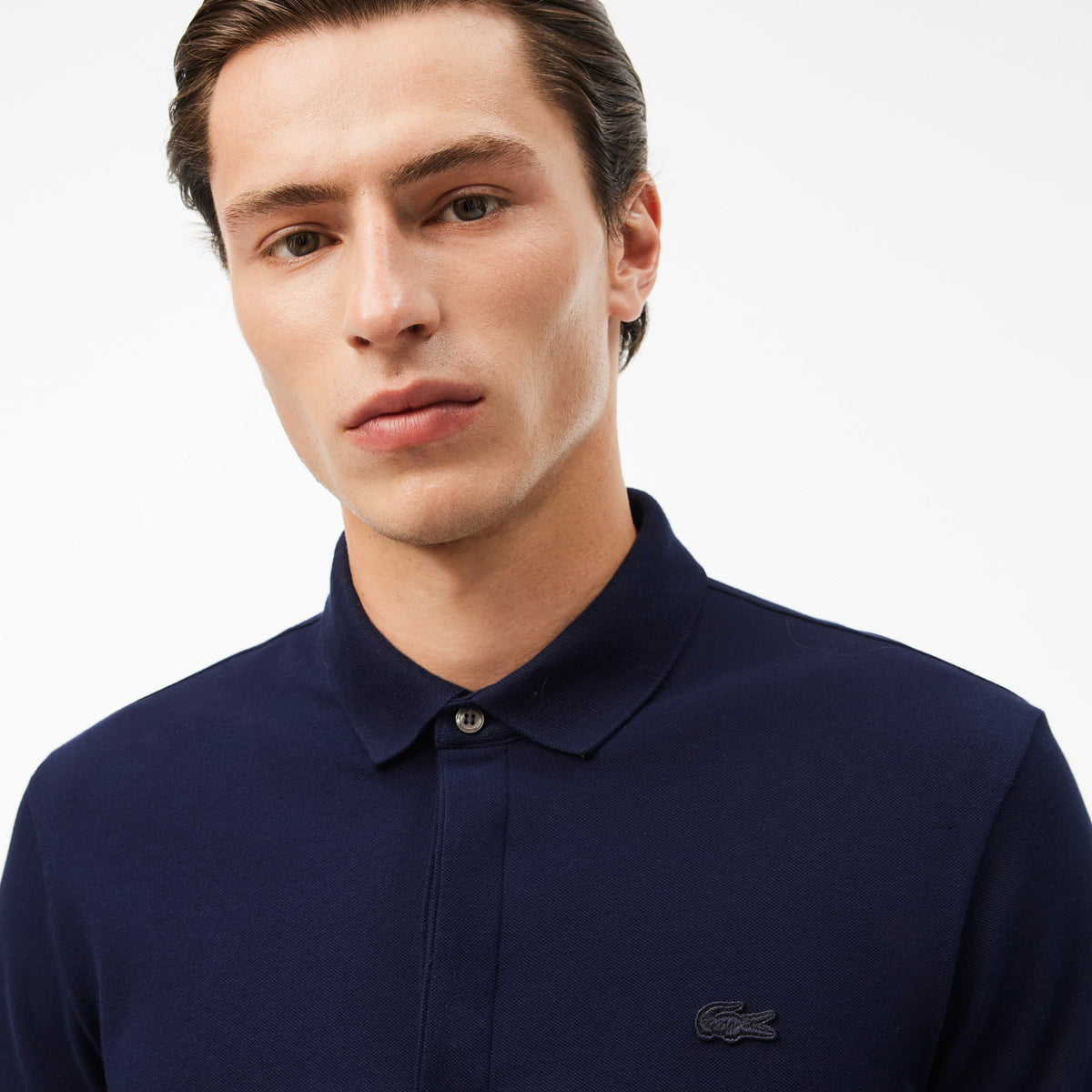 Regular Fit Stretch Cotton Paris Polo - Navy