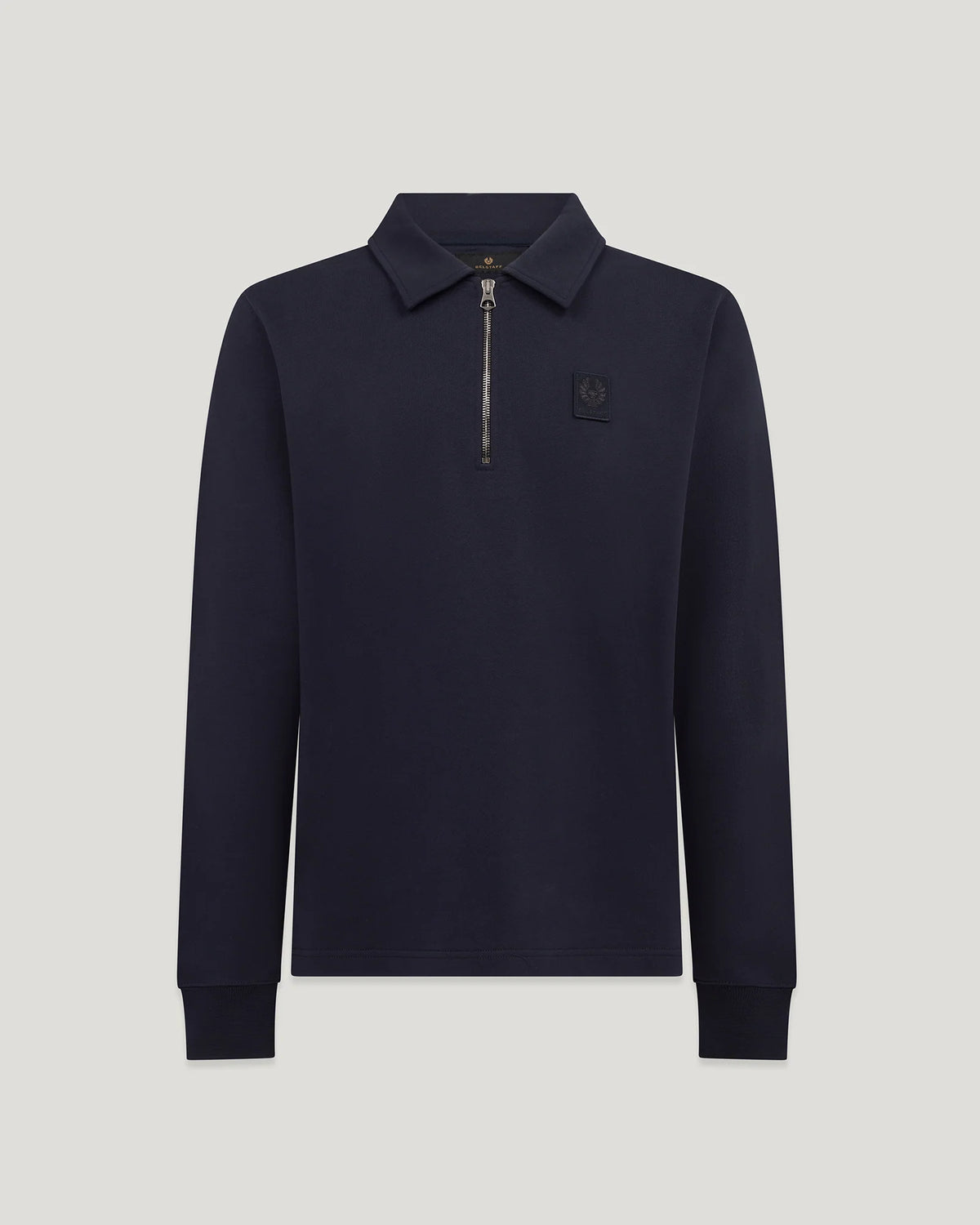 Curator Quarter Zip Collared Sweatshirt - Navy