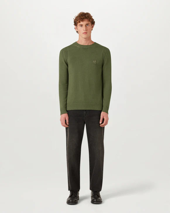 Watch Knitted Crewneck - Green