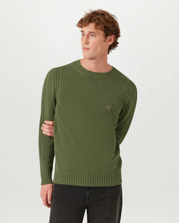 Watch Knitted Crewneck - Green