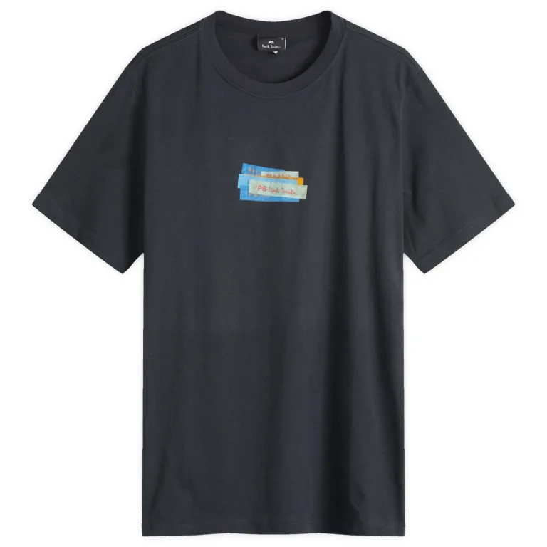 Print Logo T-Shirt - Navy