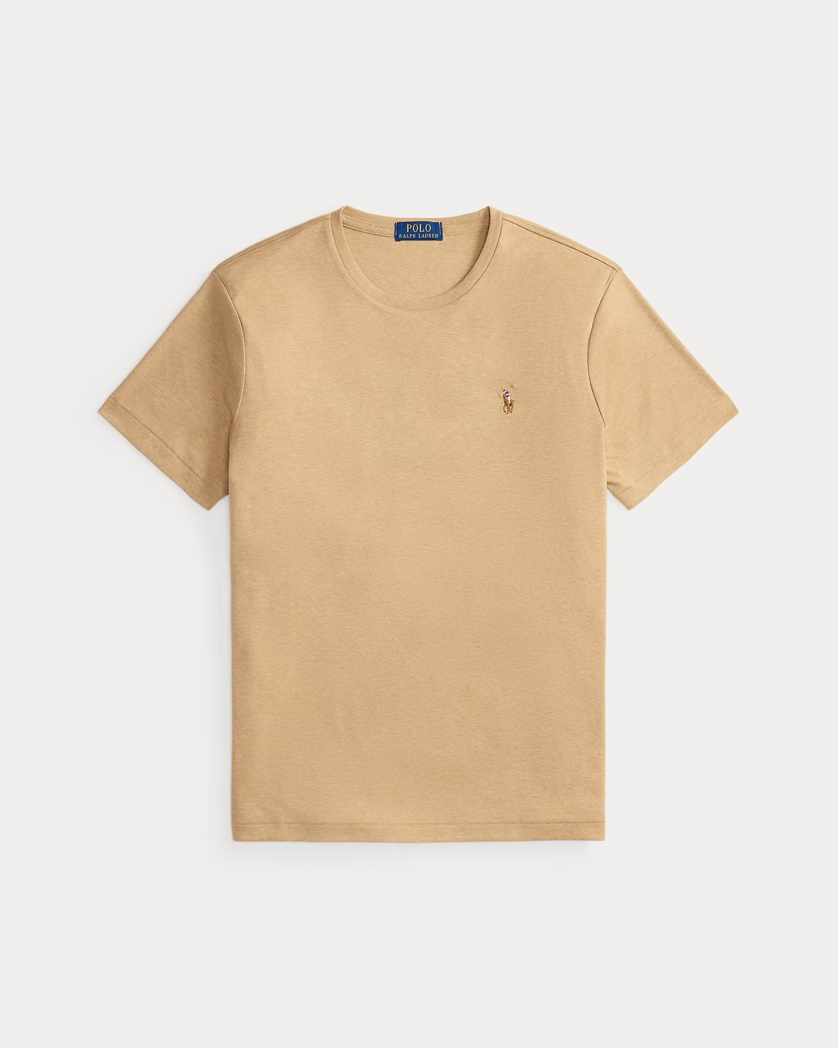Custom Slim Fit Soft Cotton T-Shirt - Camel Brown