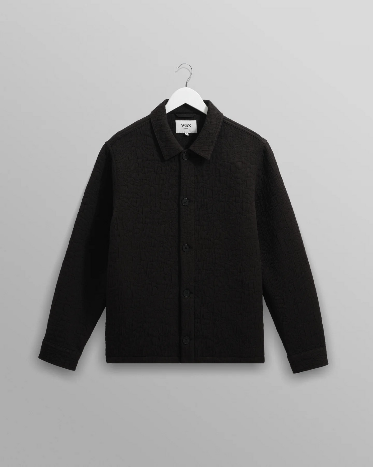 Rockley Floral Quilted Cotton Overshirt - Black