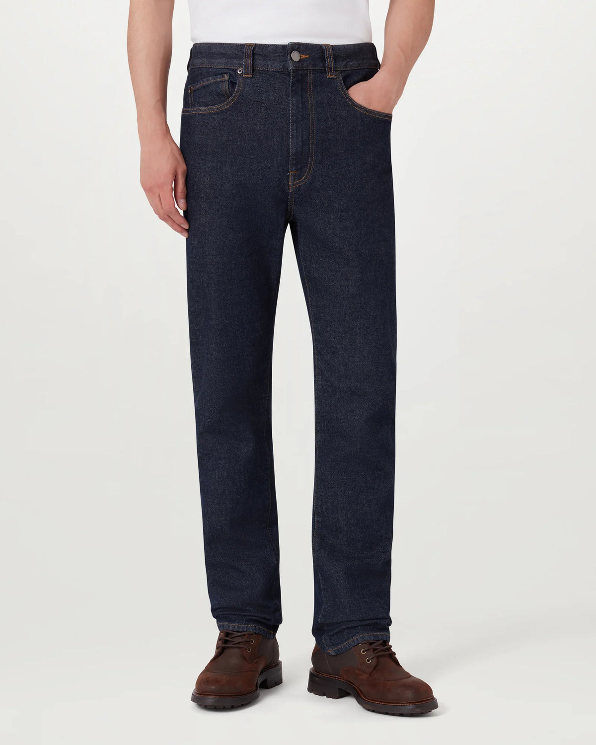 B69 Comfort Stretch Straight Leg Jean - Raw Denim