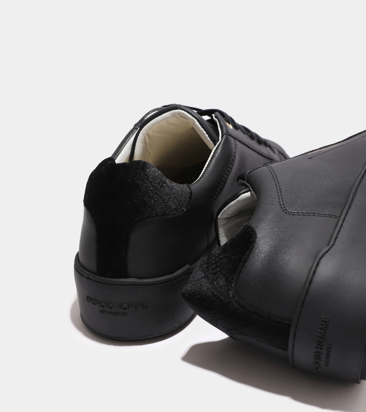 Zuma Diamond Velvet Quilt Leather - Black