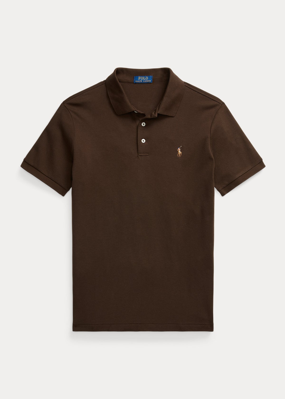 Custom Slim Fit Soft Cotton Polo Shirt - Brown