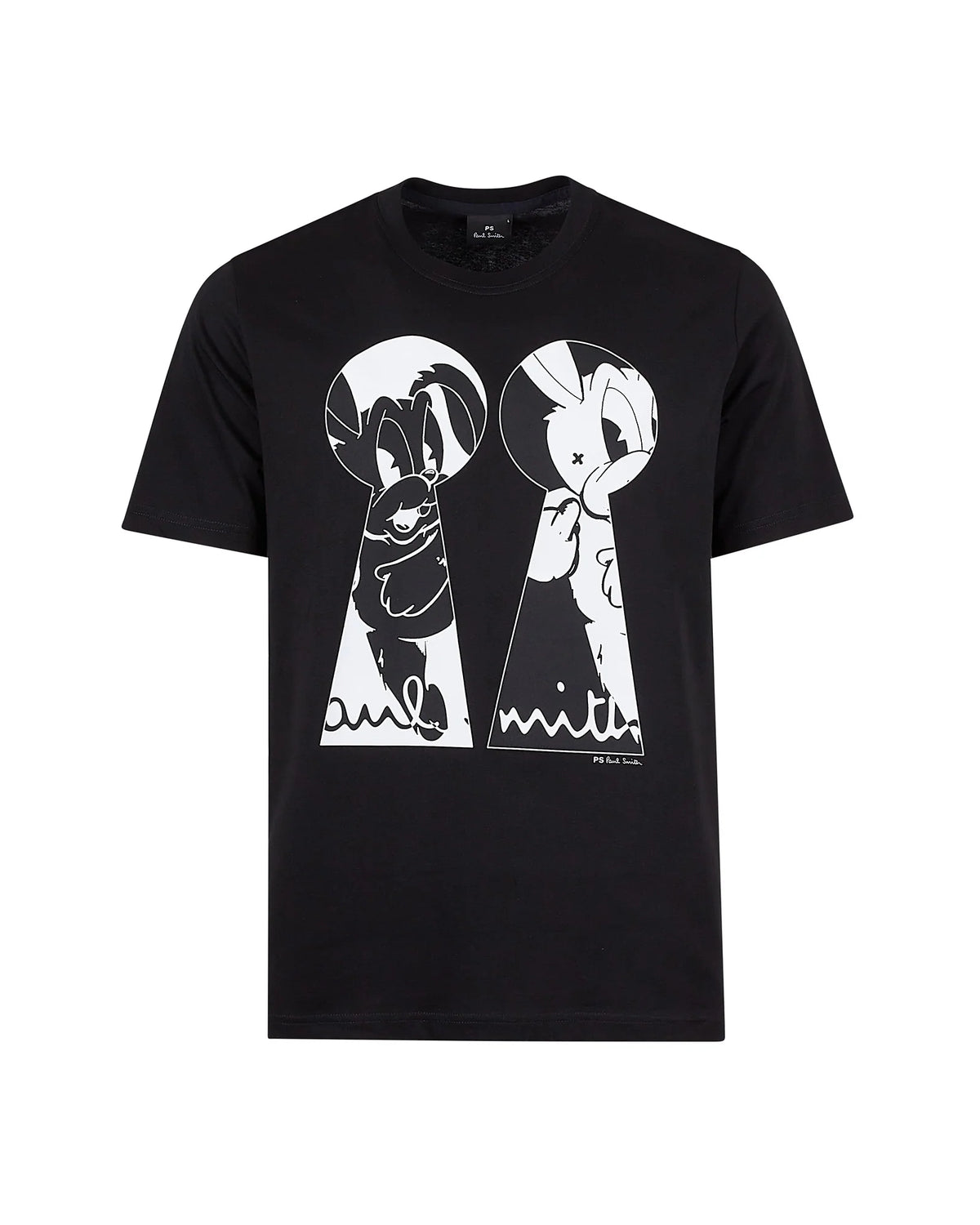 Keyhole Bunny T-Shirt - Black