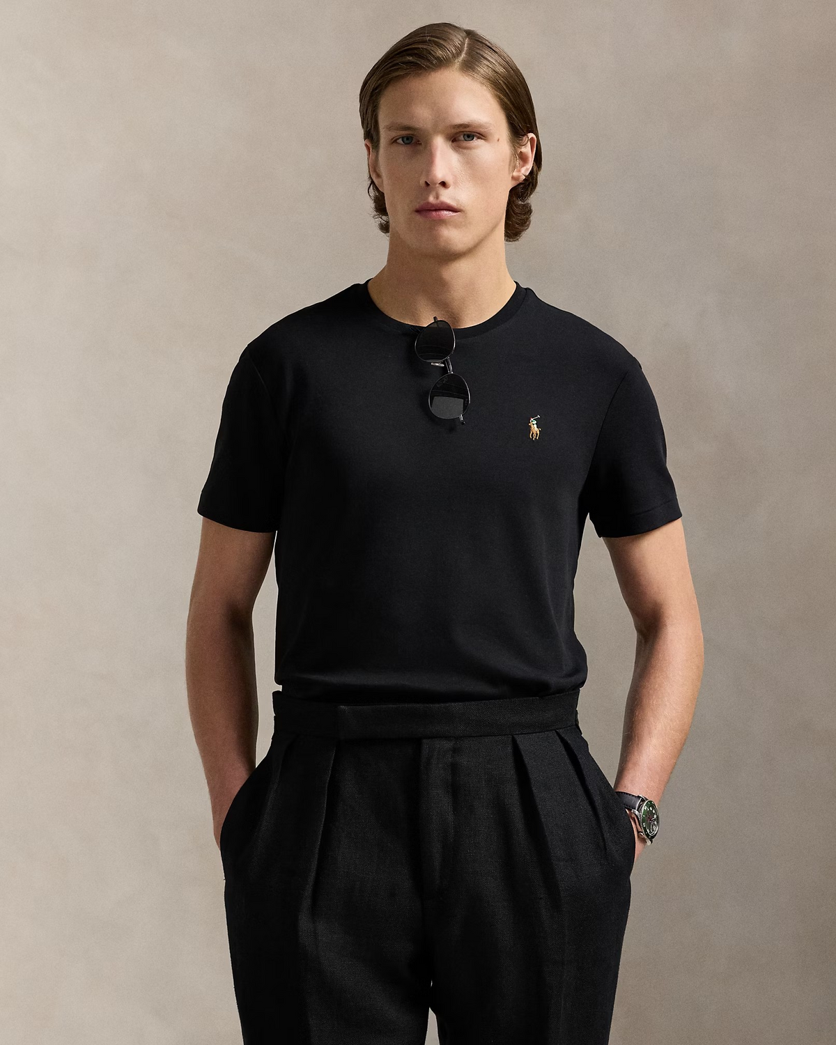 Custom Slim Fit Soft Cotton T-Shirt - Black