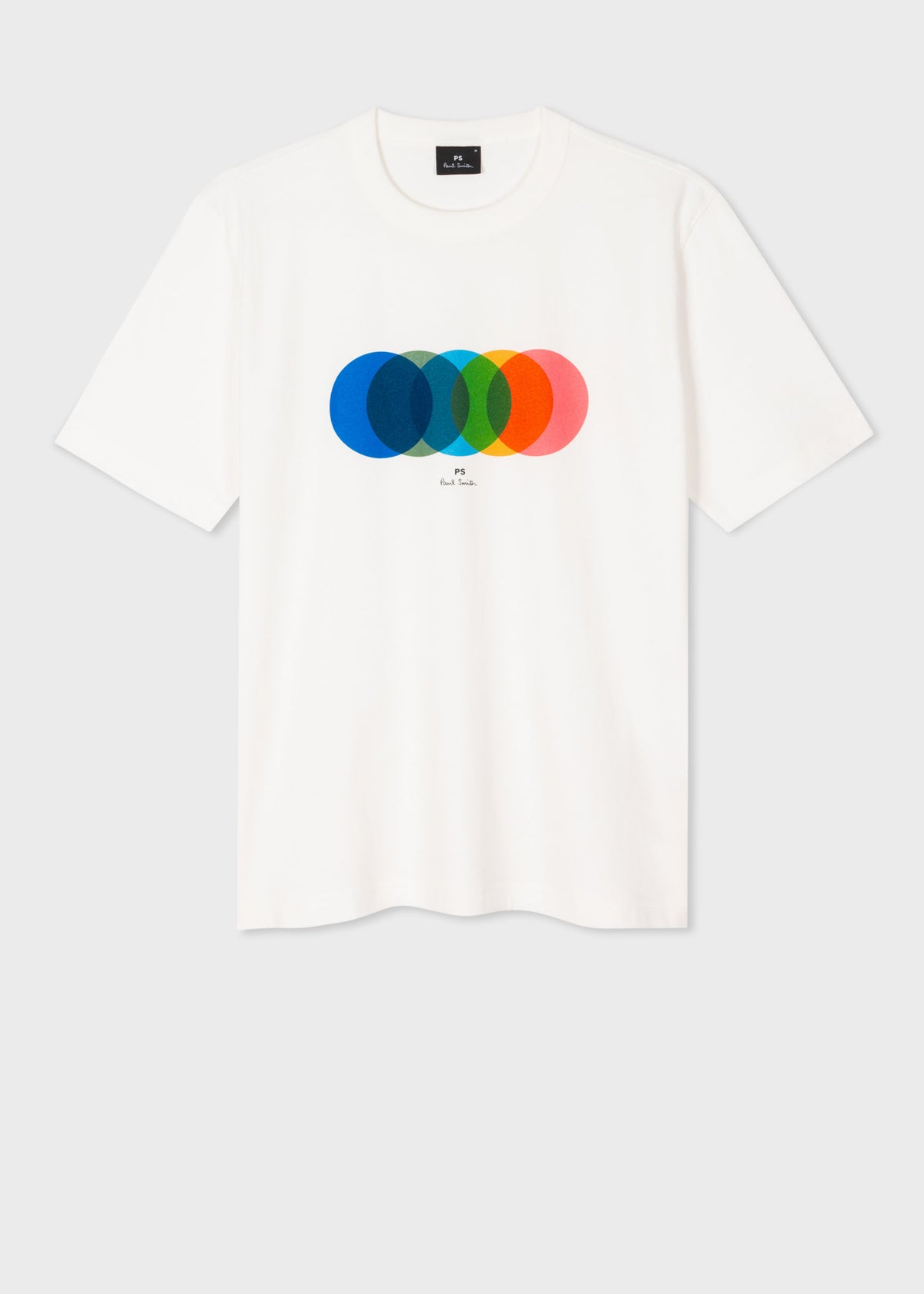 &#39;Circles&#39; Print T-Shirt - White