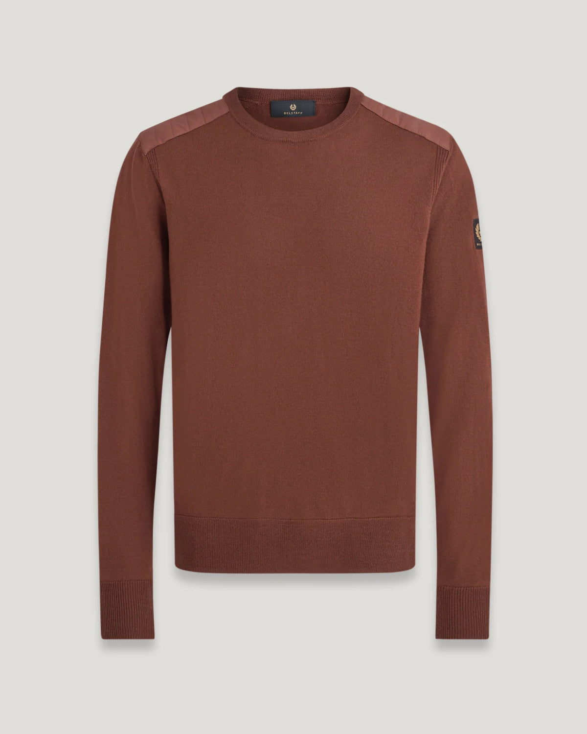 Kerrigan Merino Wool Crewneck Jumper - Copper Brown