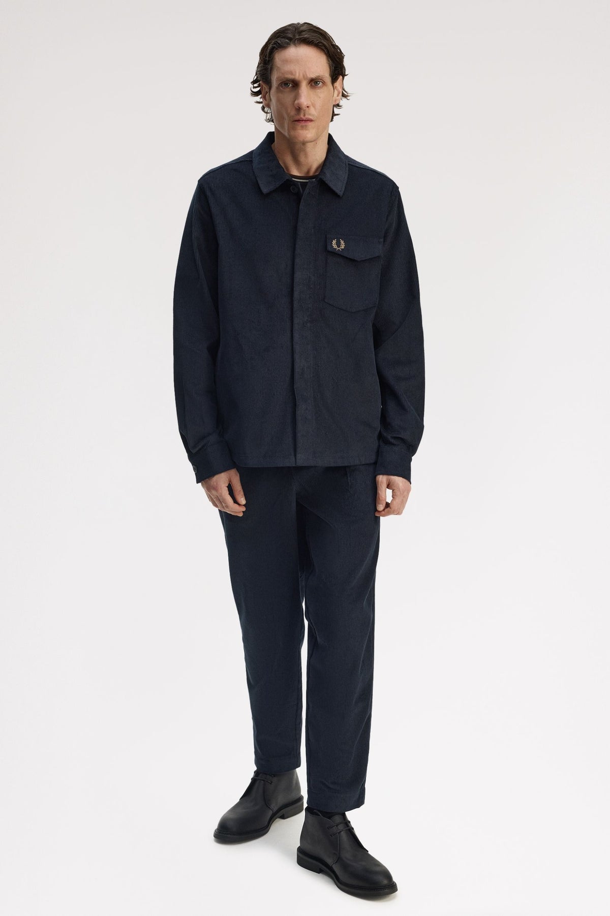 Corduroy Overshirt - Navy