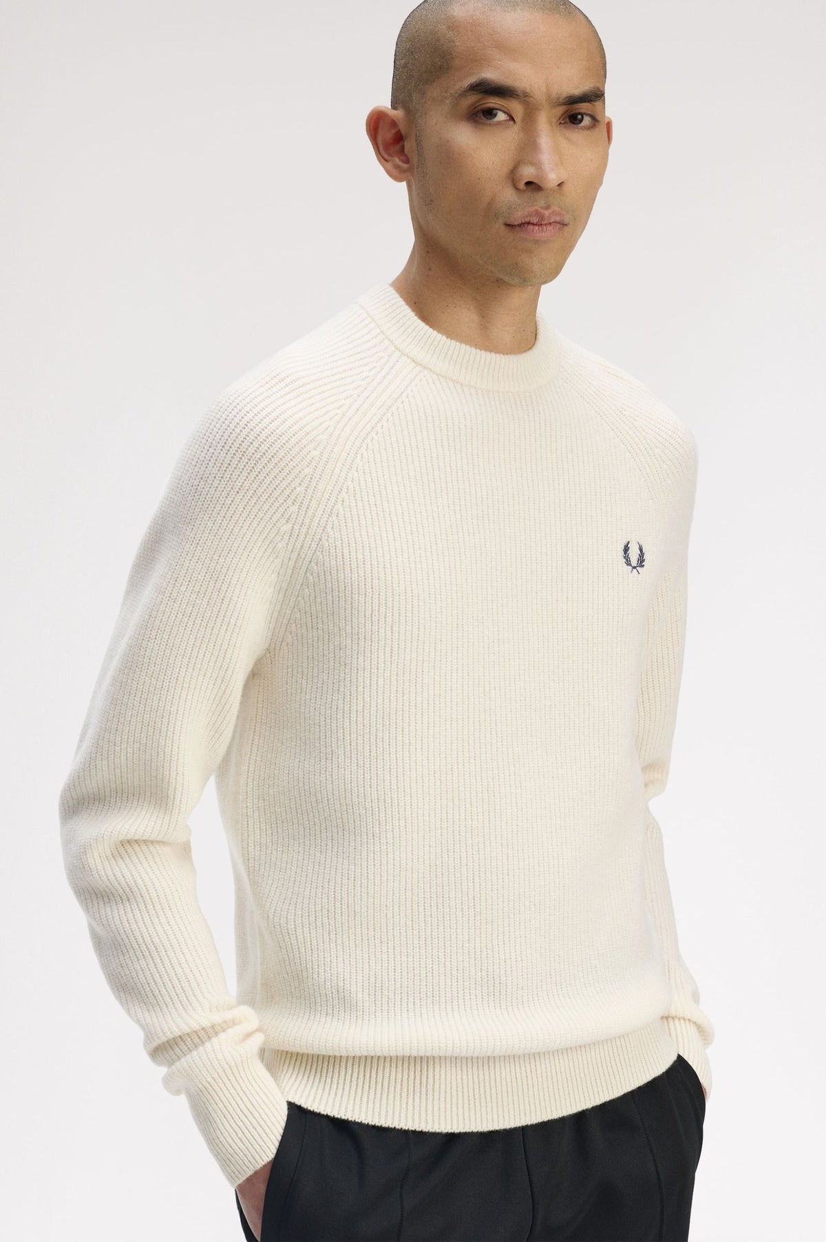 Lambswool Raglan Jumper - Ecru