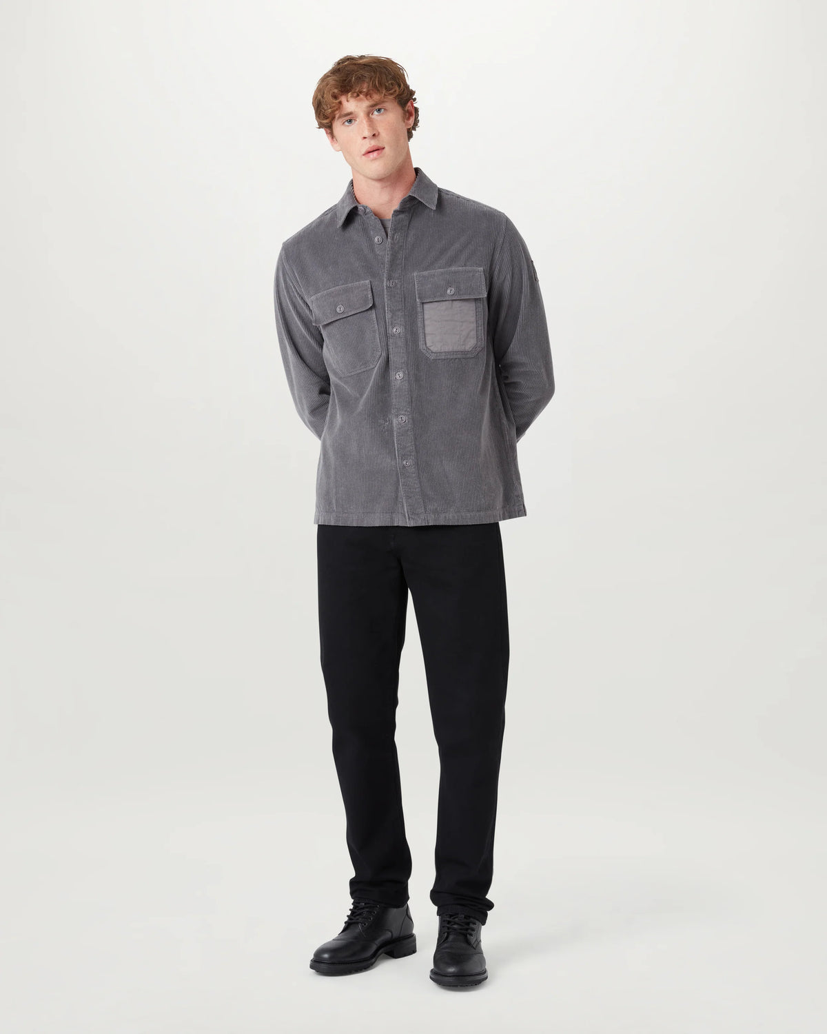 Fallgate Cord Overshirt - Grey