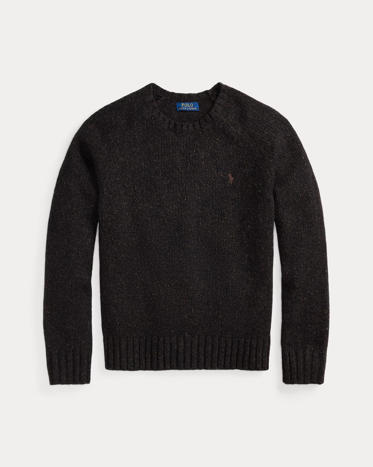 Marled Knitted Wool-Blend Jumper - Charcoal Marl