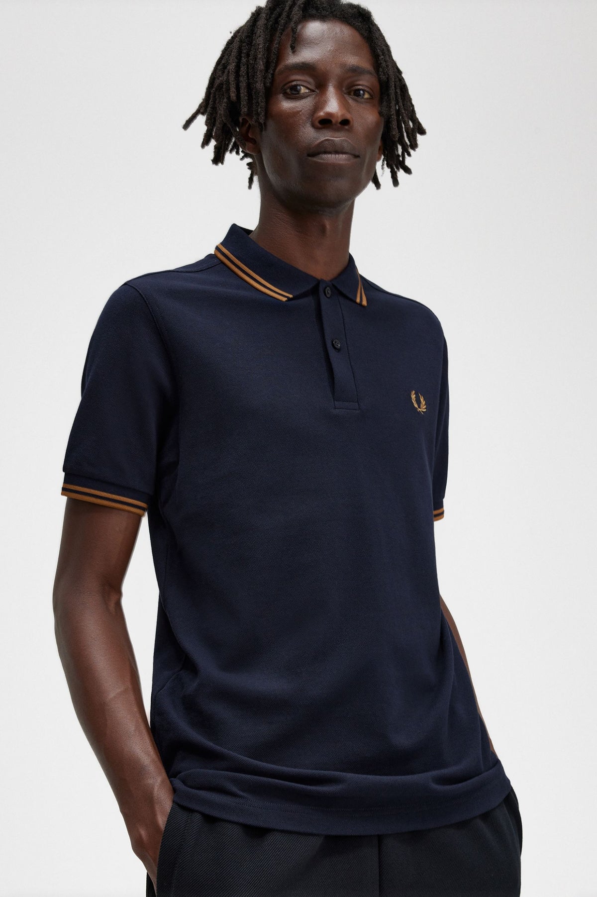 M3600 Tipped Polo - Navy