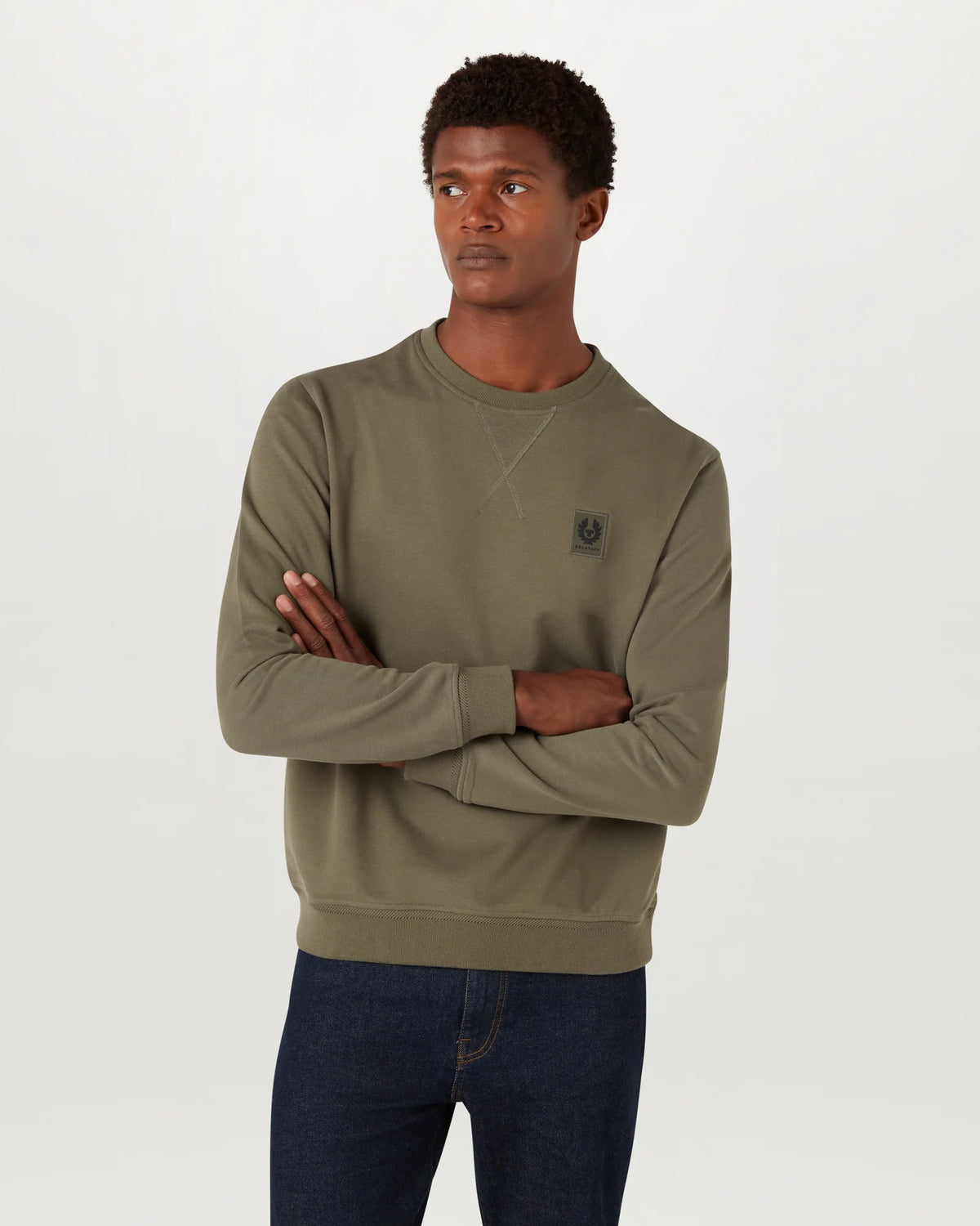 Cotton Sweatshirt - Khaki Green