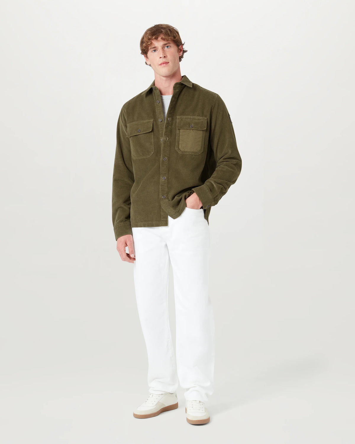 Fallgate Cord Overshirt - Olive
