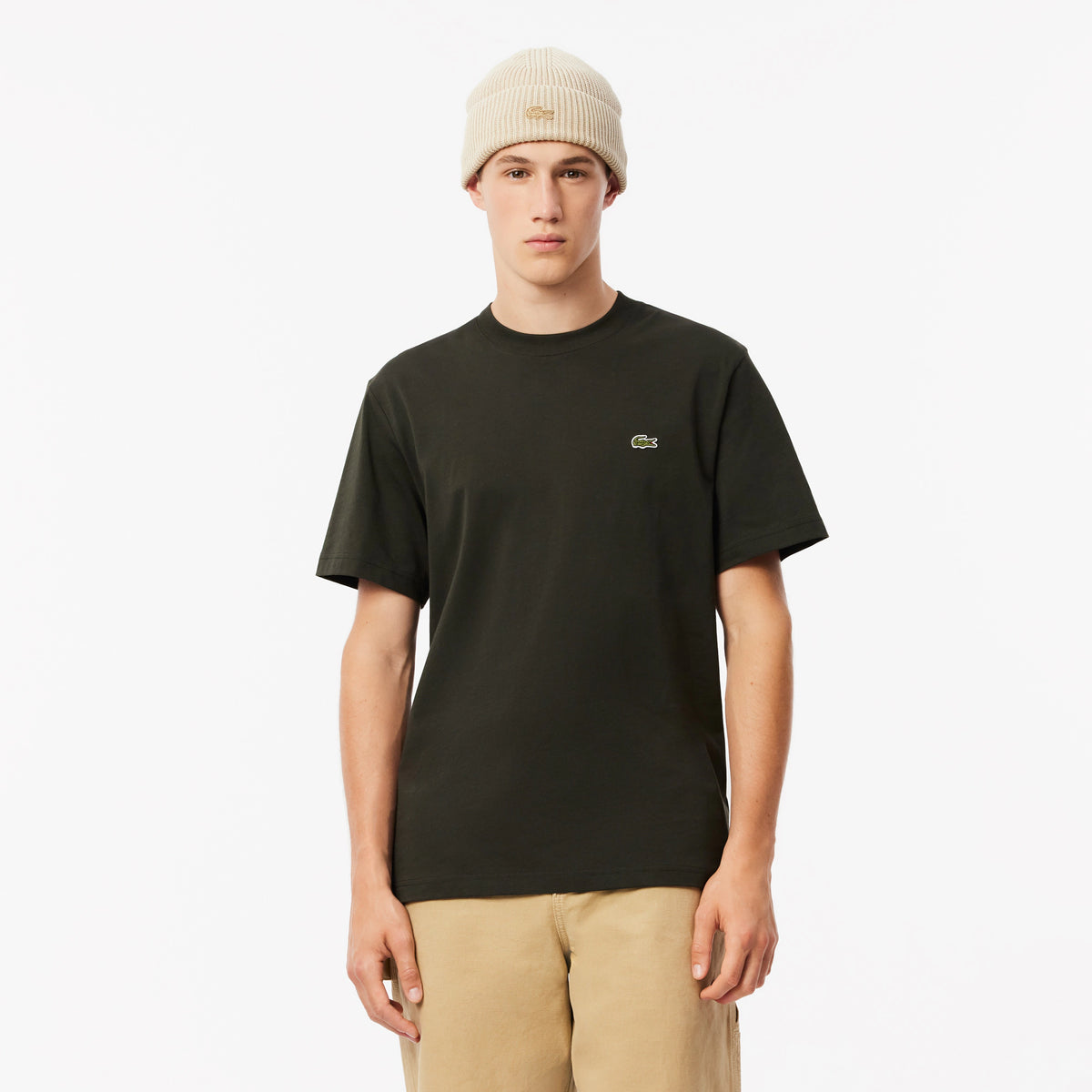 Croc Cotton T-Shirt - Khaki Green