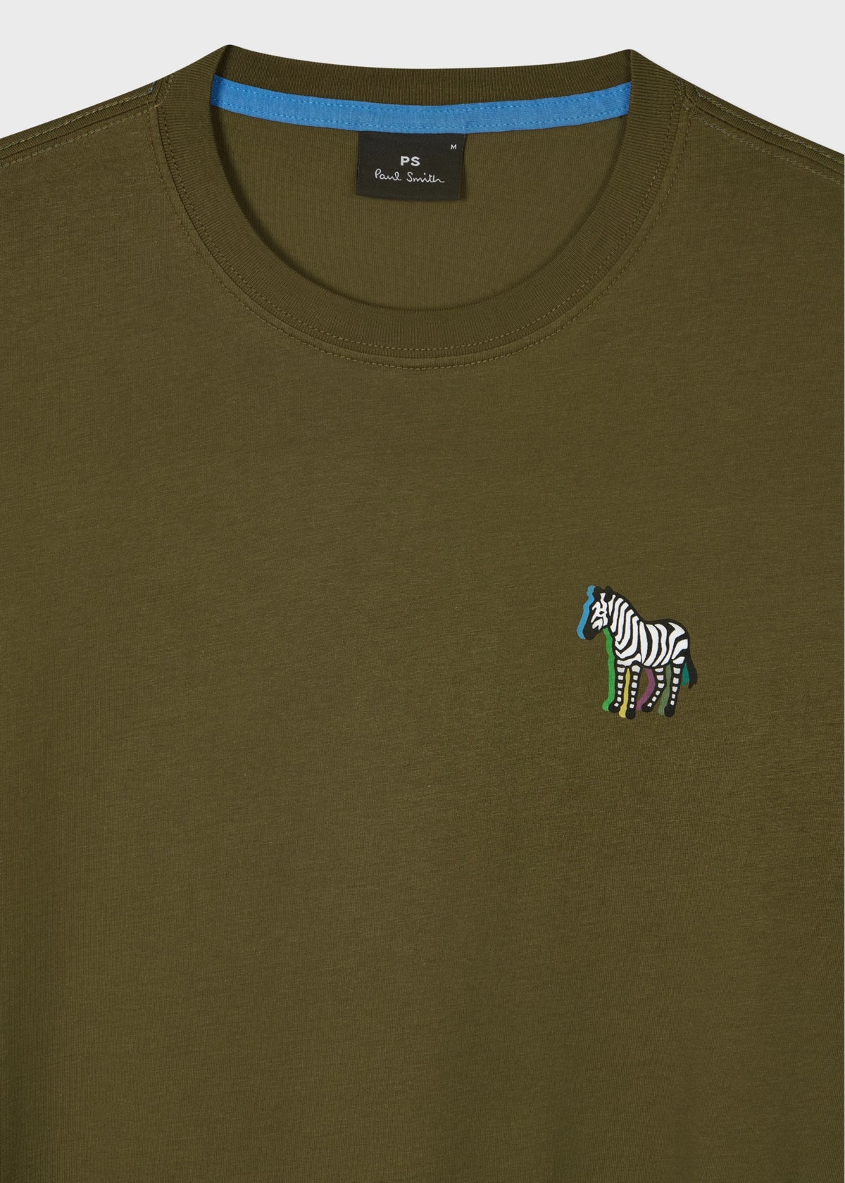 &#39;3D Zebra&#39; Print T-Shirt - Khaki Green