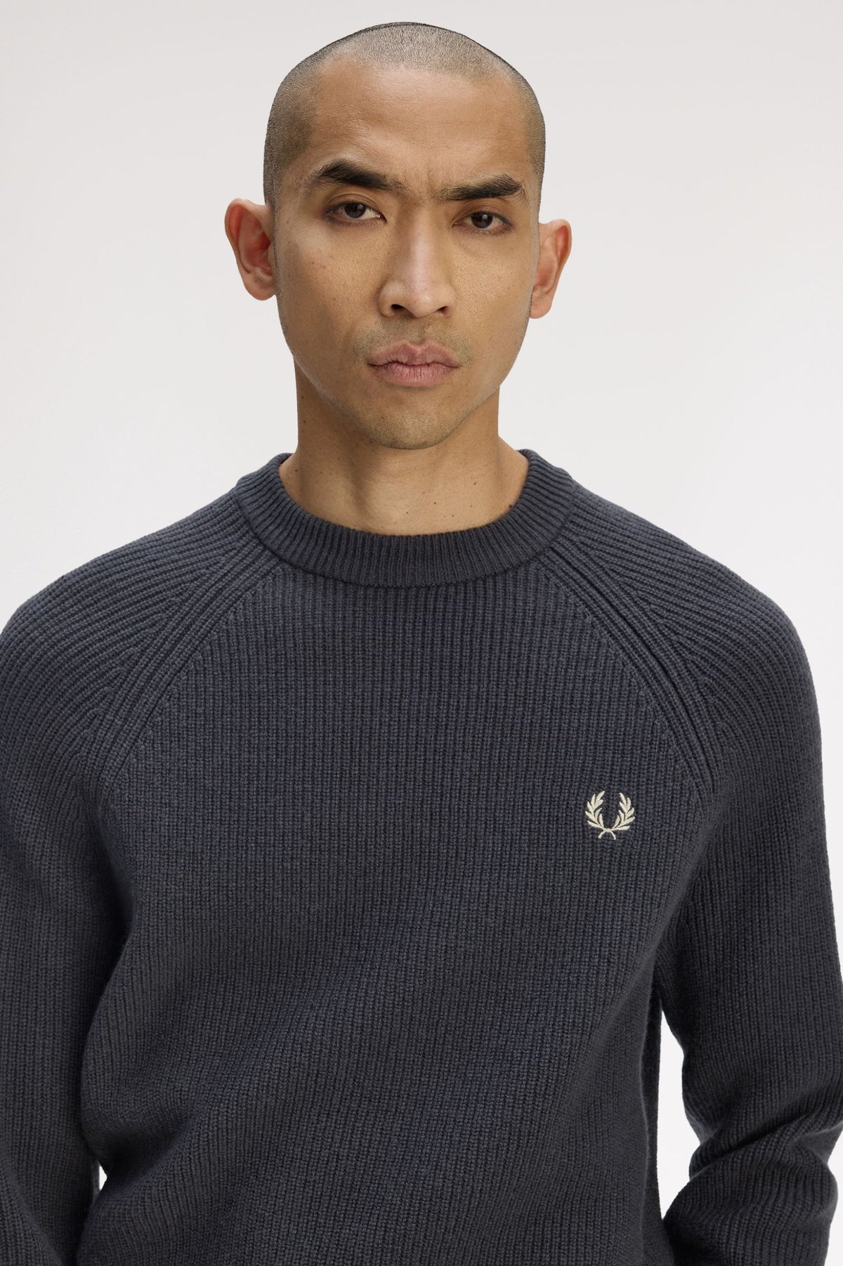 Lambswool Raglan Jumper - Grey