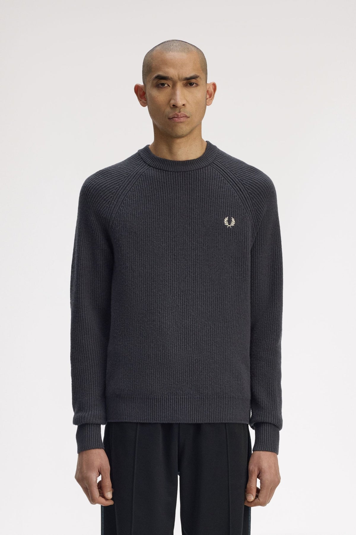 Lambswool Raglan Jumper - Grey