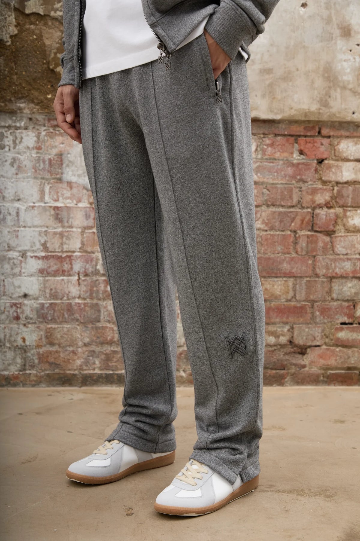 Prince Split Hem Sweatpants - Grey