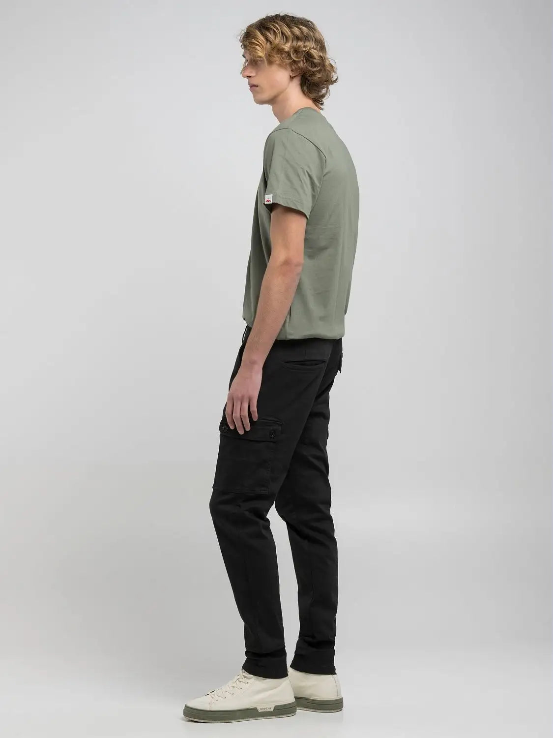 Hyperflex Jaan M9649E Slim Fit Cargo Pants - Black