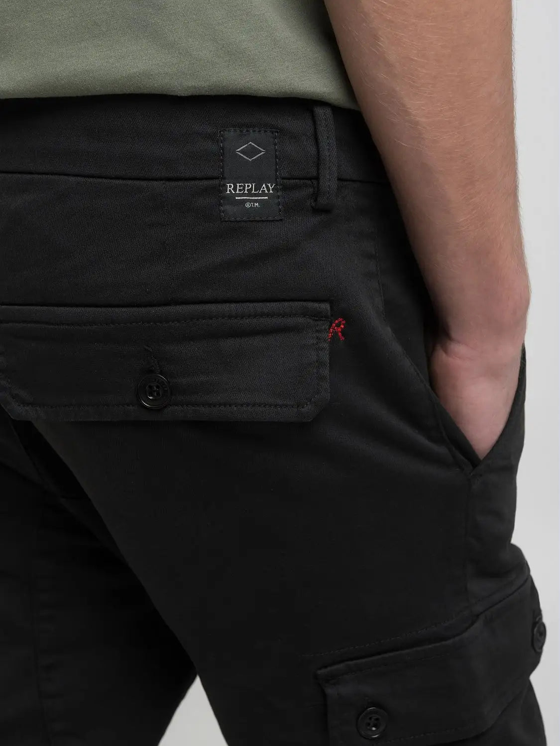 Hyperflex Jaan M9649E Slim Fit Cargo Pants - Black