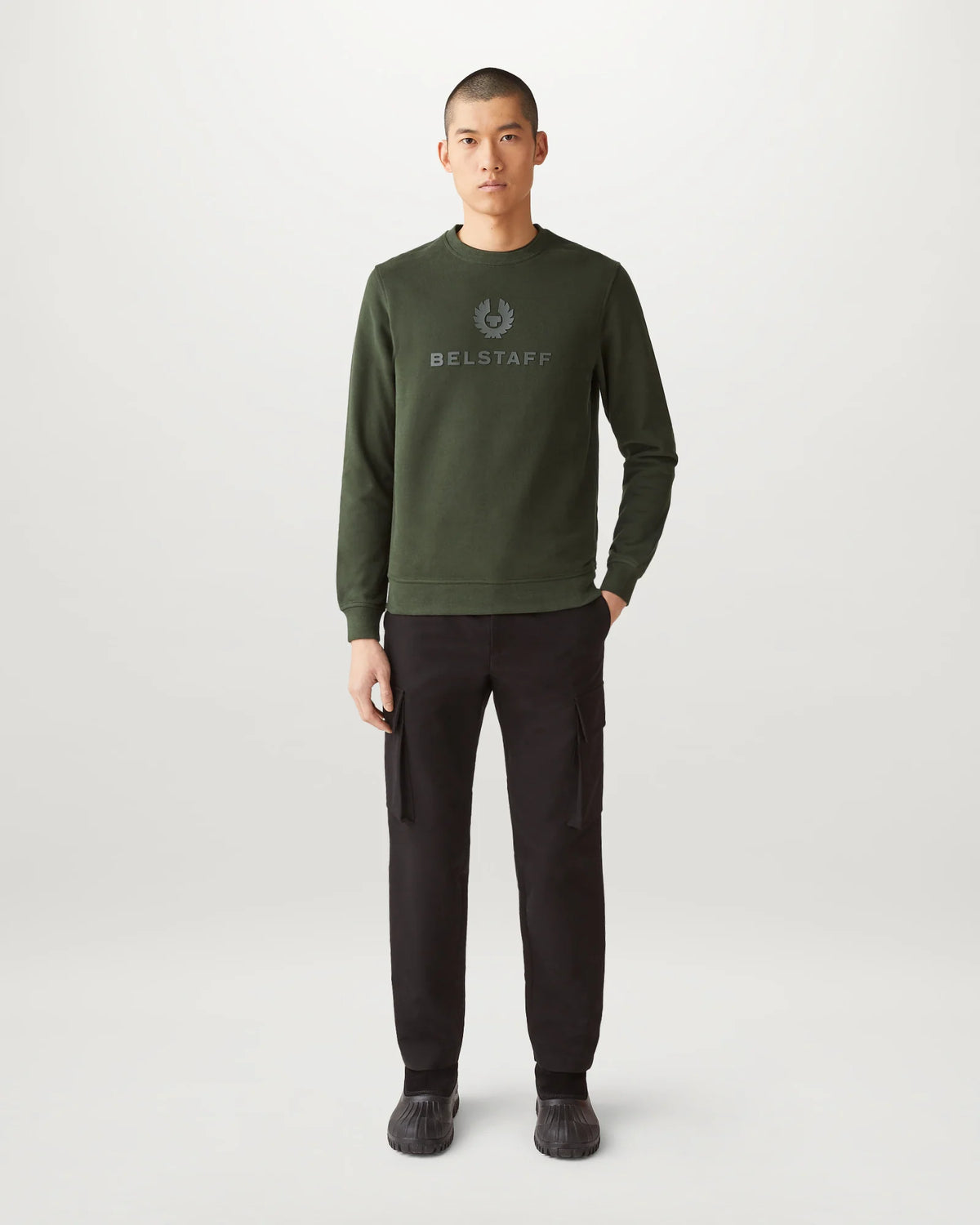 Signature Big Logo Sweatshirt - Khaki Green