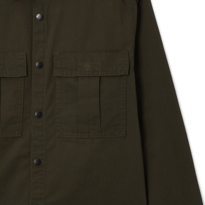 Patch Pocket Button Overshirt - Olive