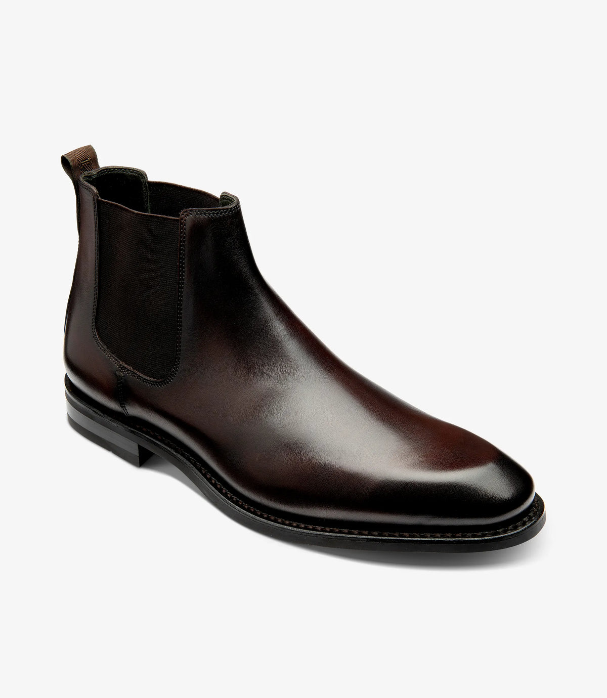 McBride Calf Leather Chelsea Boot - Burnt Brown