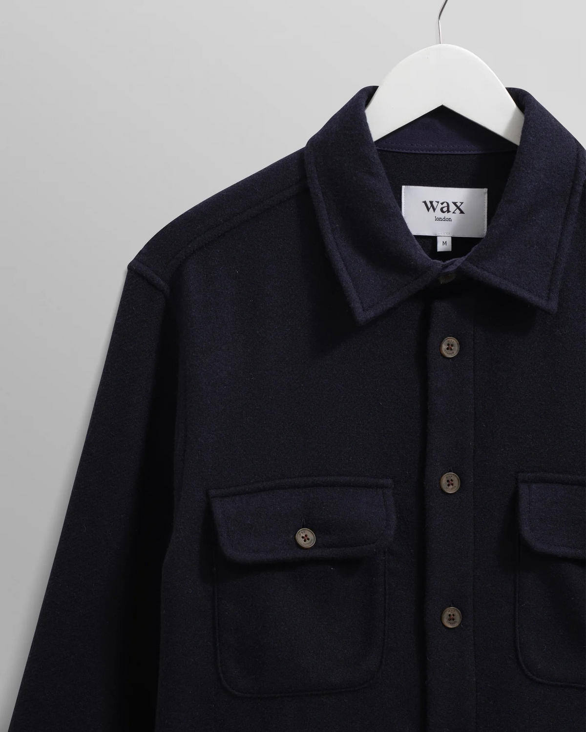 Lomond Heavy Wool Overshirt - Navy