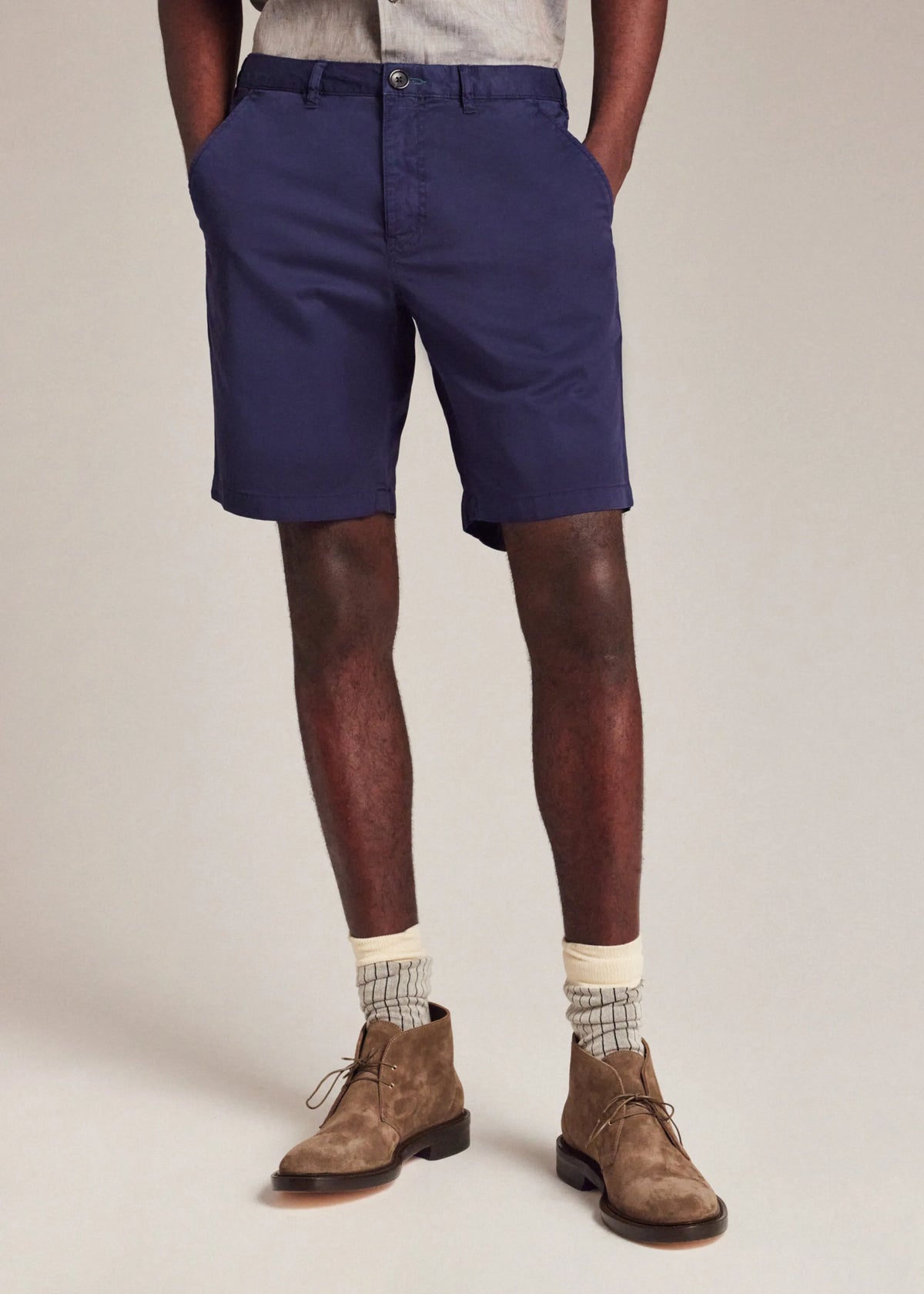 Patch Logo Chino Short - Navy