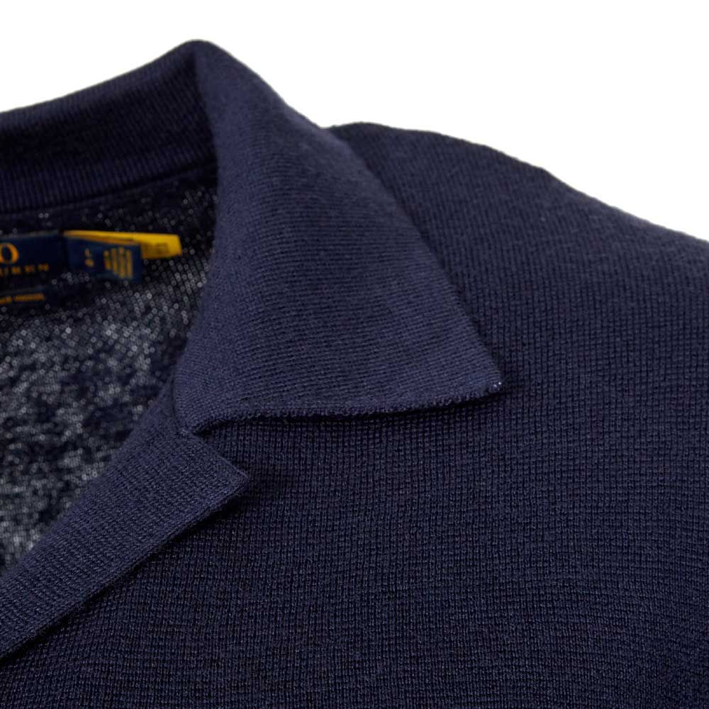 Collared Button Cardigan - Navy