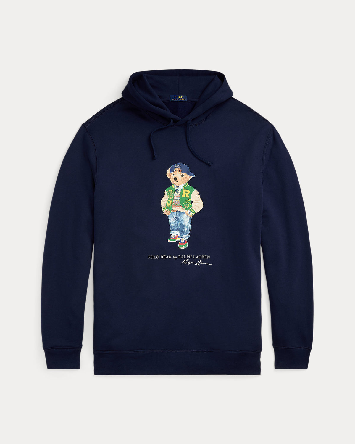 Polo Bear Fleece Hoodie - Navy