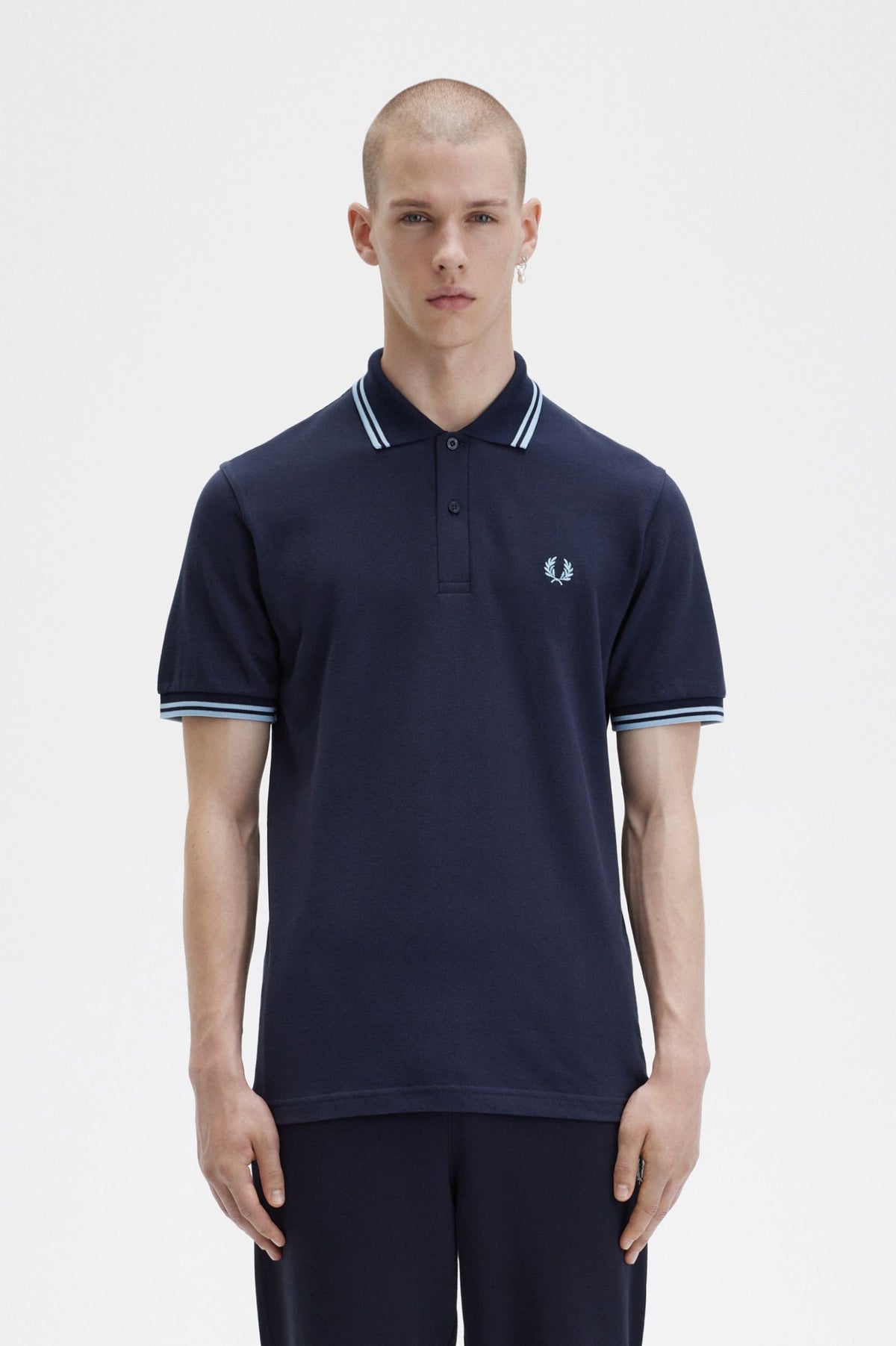M12 Tipped Polo - Navy