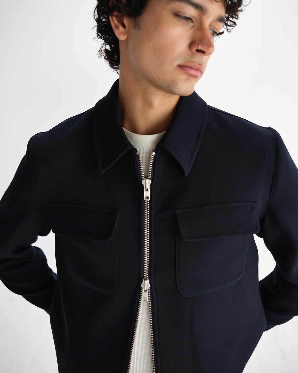 Osier Heavy Twill Jacket - Navy