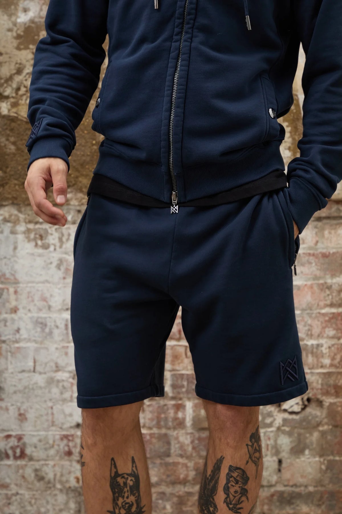 Crown Icon Short - Navy