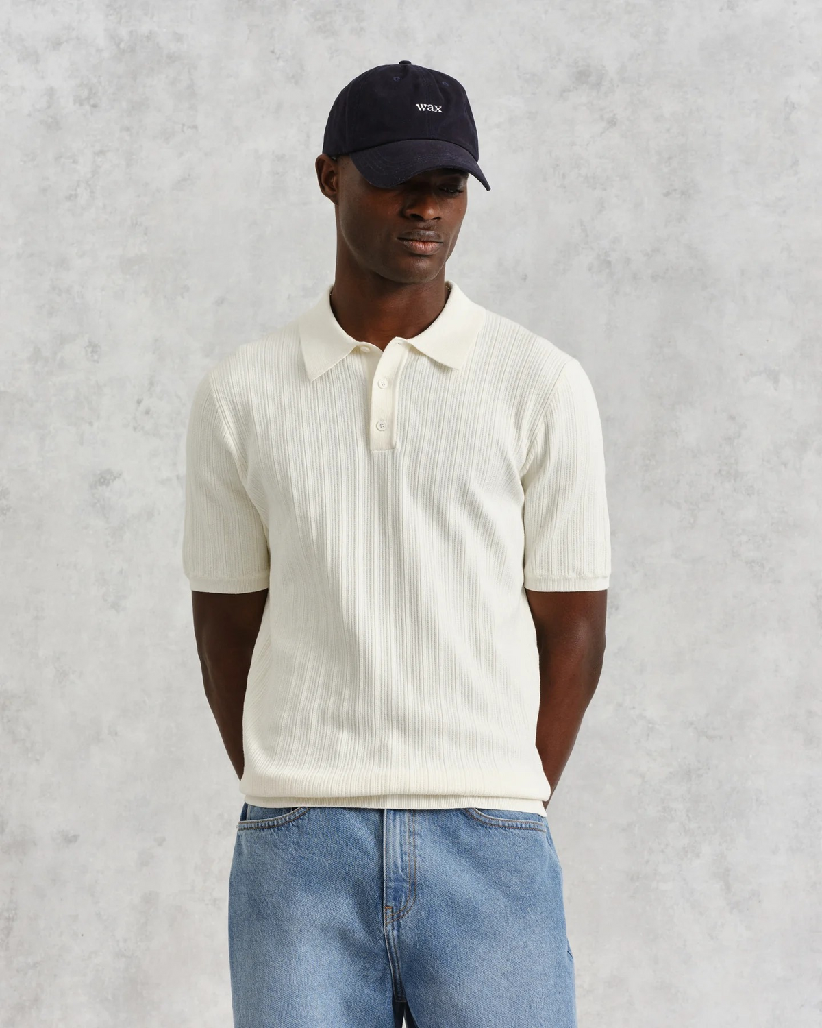 Naples Knitted Polo - White